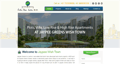 Desktop Screenshot of jaypeegreens-noida.in