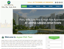 Tablet Screenshot of jaypeegreens-noida.in